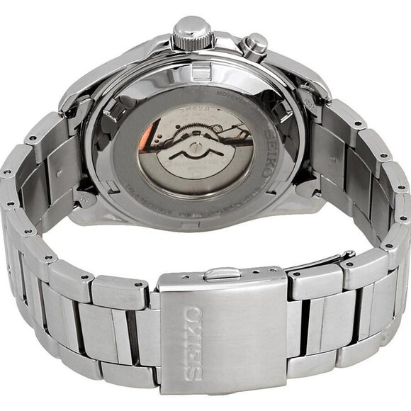 NWT Authentic Seiko Kinetic Blue Dial Stainless Steel Men's Watch - Picture 3 of 3